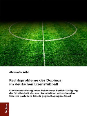cover image of Rechtsprobleme des Dopings im deutschen Lizenzfußball